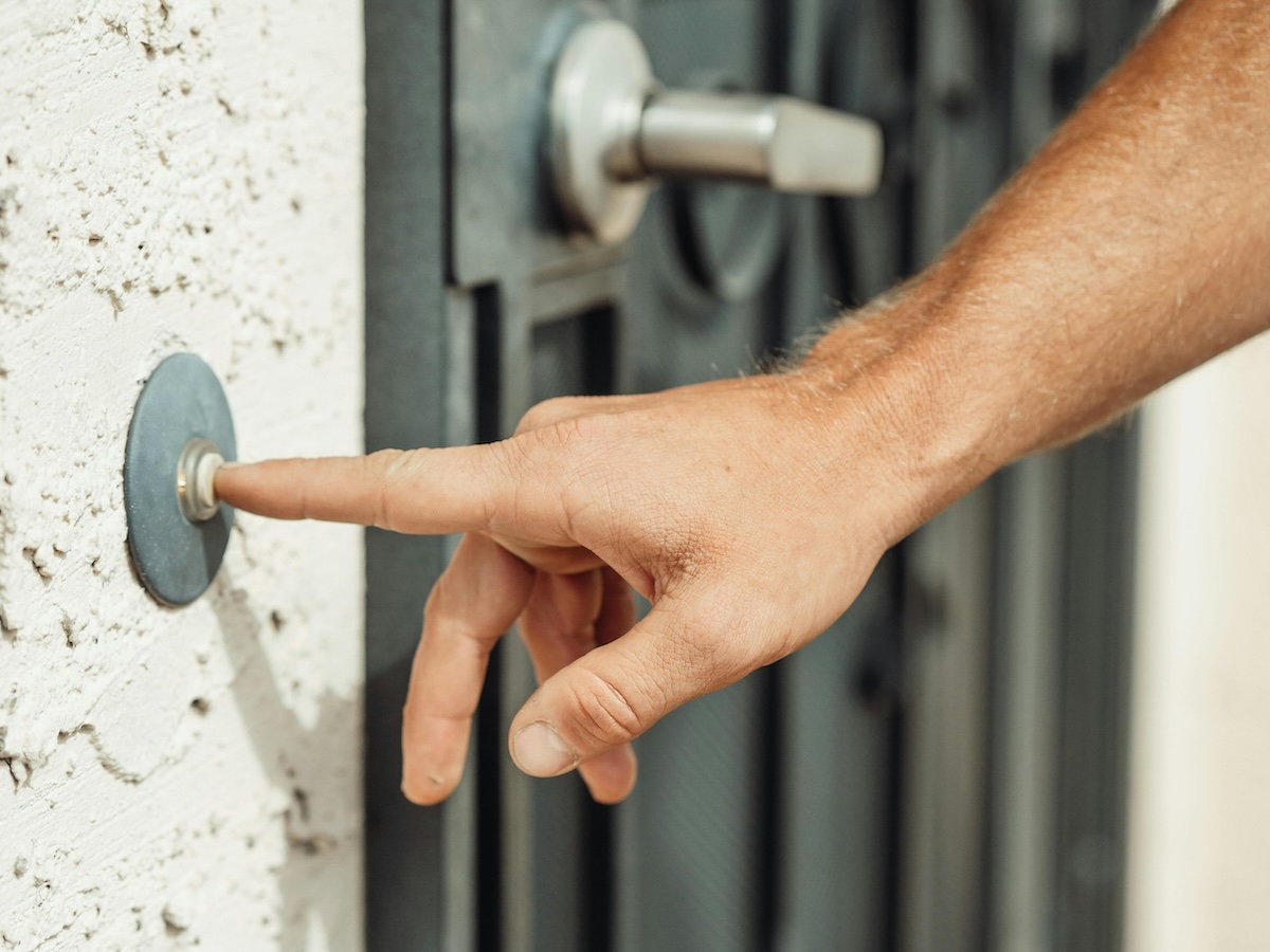 unidentified person ringing doorbell unidentified person ringing doorbell